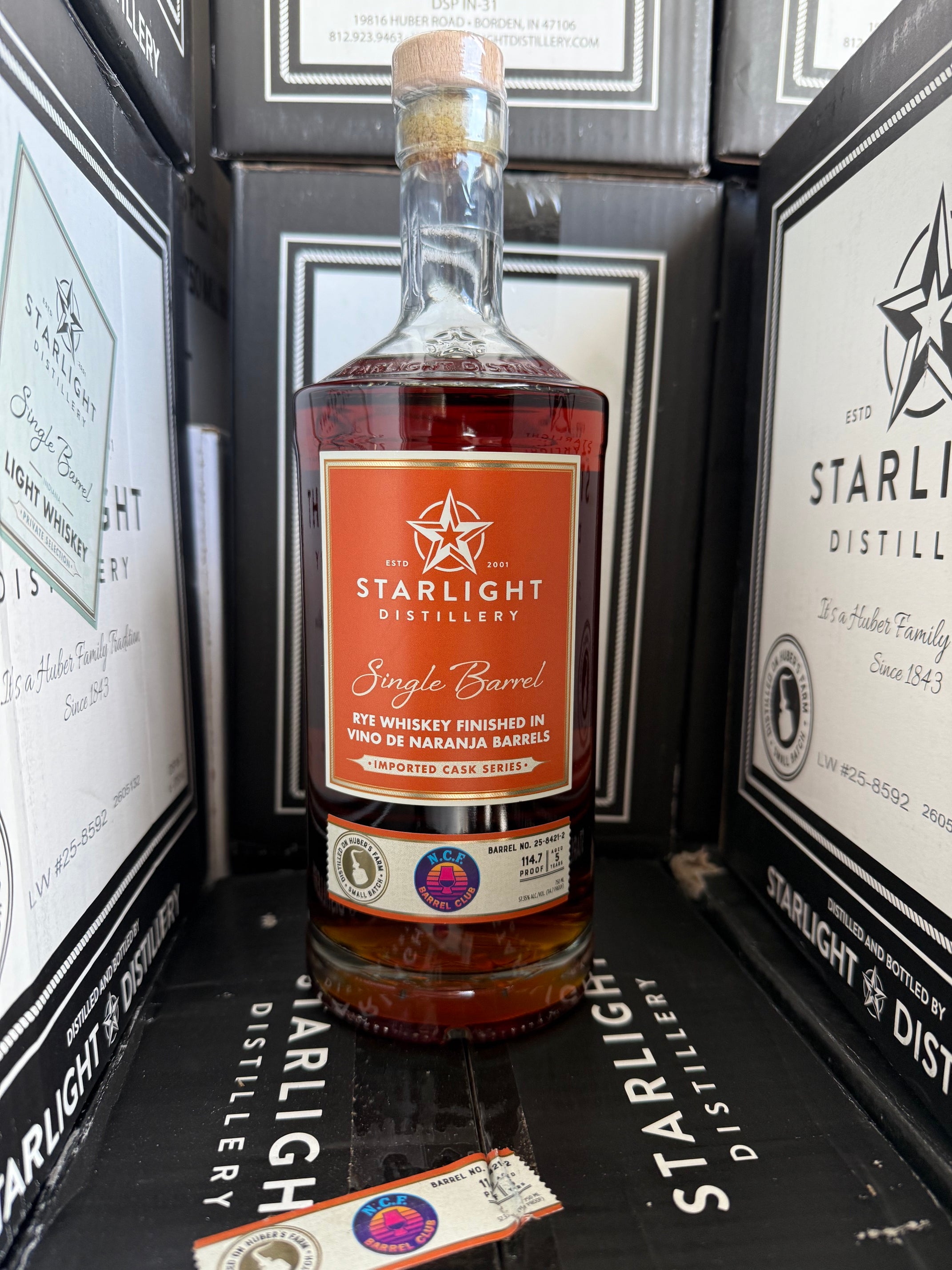 NCF Starlight Rye Whiskey Finished in VDN Barrel